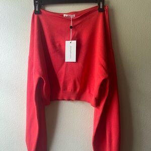 Lovers & Friends pink knit shorts and sweater set. New with tags.